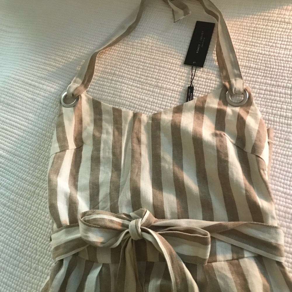 Wide leg romper